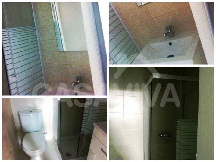 Foi instalado um sistema de duche e novos equipamentos sanitrios com design escolhido pelo Cliente.