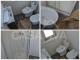 Nas casas de banho foram substituídos todos os revestimentos cerâmicos antigos.